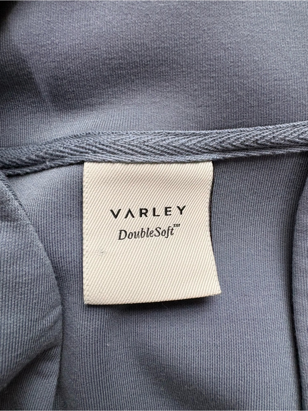 Varley Loretta DoubleSoft Half-Zip Sweater Vest in Stone Blue Size Small - Picture 9 of 15